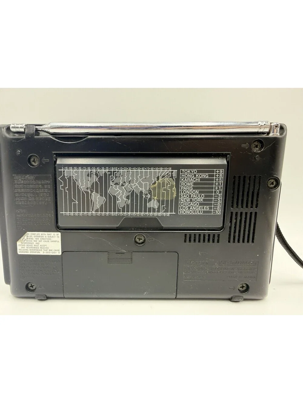Sony ICF-SW7600G AM/FM/SW Portable World Band Radio Receiver Working + antenna